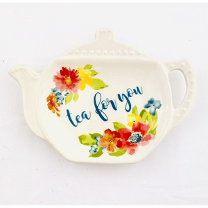 The Pioneer Woman Wildflower Whimsy Tea Bag Holder Spoon Rest Floral Tea For You